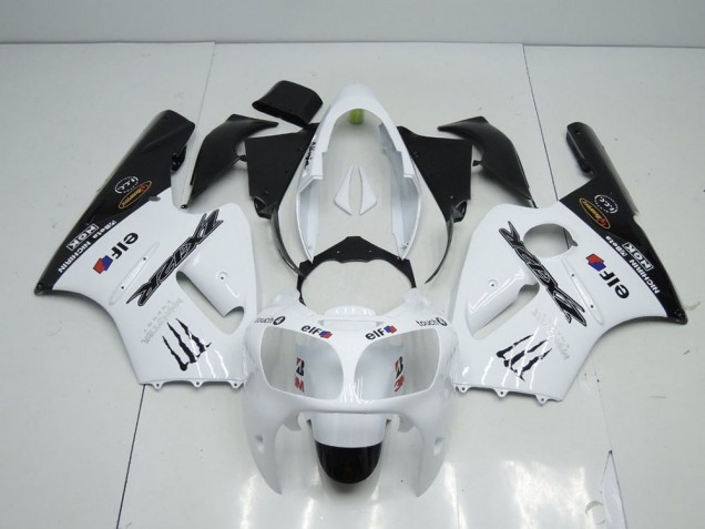 00-01 Blanc Monster Kawasaki ZX12R Carénage Moto