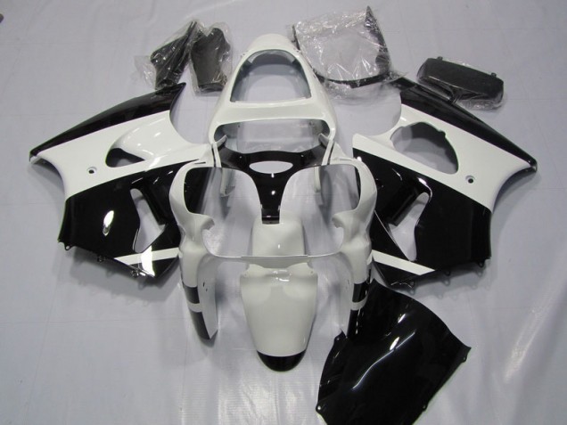 00-02 Blanc Noir Kawasaki ZX6R Carénage Moto