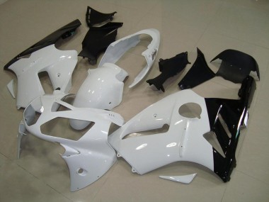 02-06 Blanc Noir Kawasaki ZX12R Carénage Moto