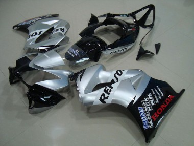 02-13 Argent Repsol Honda VFR800 Carénage Moto