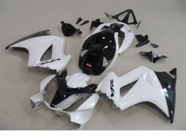 02-13 Blanc Noir Honda VFR800 Kit Carénages Motos Complet