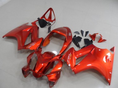 02-13 Rouge Honda VFR800 Kit Carénages Motos Complet