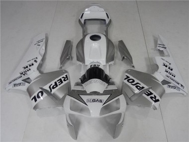 03-04 Argent Blanc Noir Repsol Honda CBR600RR Carénages Moto