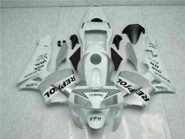 03-04 Blanc Argent Repsol Honda CBR600RR Carénage Moto