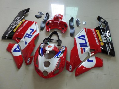 03-04 Rouge Fila Ducati 749 999 Carénage Moto