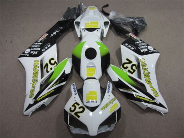 04-05 Blanc Vert Hannspree 52 Honda CBR1000RR Carénages Moto