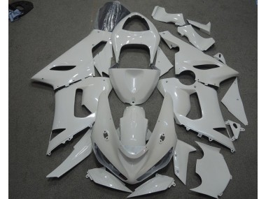 05-06 Blanc Kawasaki ZX6R Carénage Moto