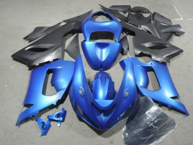 05-06 Bleu Kawasaki ZX6R Carrosserie Moto