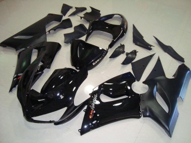 05-06 Noir Kawasaki ZX6R Kit Carénages Motos