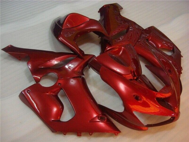 05-06 Rouge Kawasaki ZX6R Carénage Moto