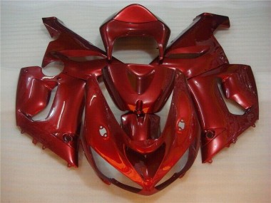 05-06 Rouge Kawasaki ZX6R Carénage Moto