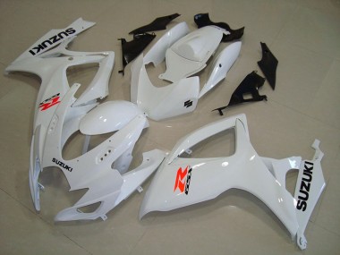 06-07 Blanc Suzuki GSXR 750 Carénage Moto