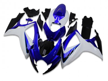 06-07 Bleu Blanc Suzuki GSXR 600/750 Kit Carénages Motos