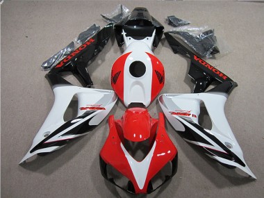 06-07 Noir Blanc Rouge Fireblade Honda CBR1000RR Carénage Moto