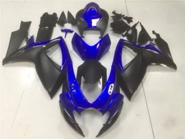 06-07 Noir Bleu Suzuki GSXR 600/750 Carénages Moto