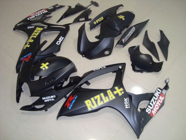 06-07 Noir Jaune Rizla Suzuki GSXR 750 Carénage Moto