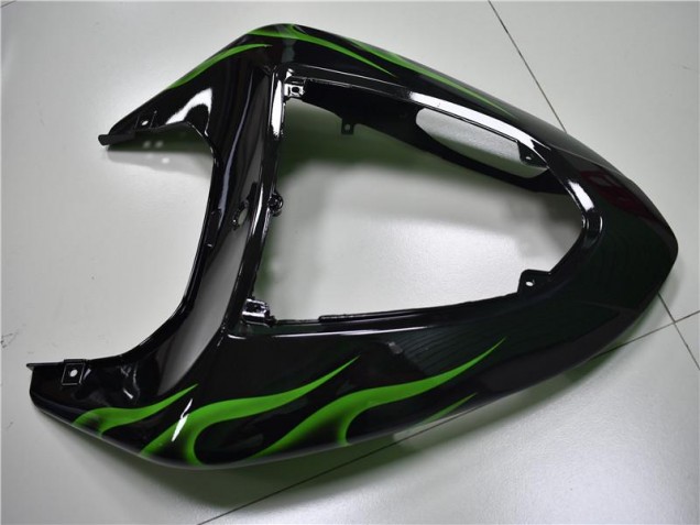 06-07 Noir Vert Flamme Kawasaki ZX10R Carénage Moto