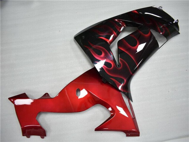 06-07 Rouge Flamme Kawasaki ZX10R Carénage Moto