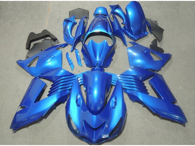 06-11 Bleu Kawasaki ZX14R ZZR1400 Carénage Moto