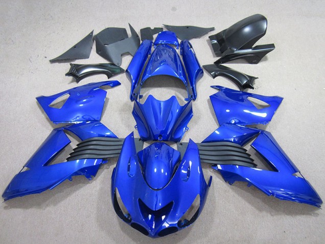 06-11 Bleu Kawasaki ZX14R ZZR1400 Carénages Moto