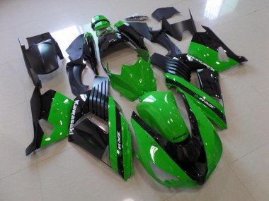 06-11 Vert et Noir Kawasaki ZX14R ZZR1400 Carénage Moto