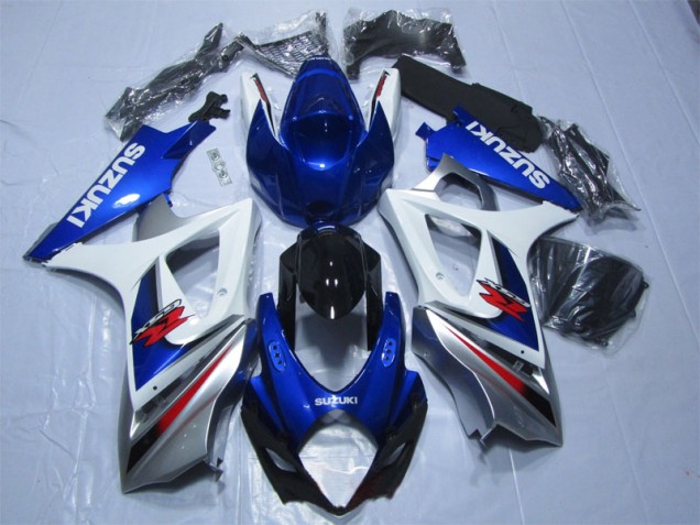 07-08 Bleu Blanc Suzuki GSXR 1000 Carénages Moto