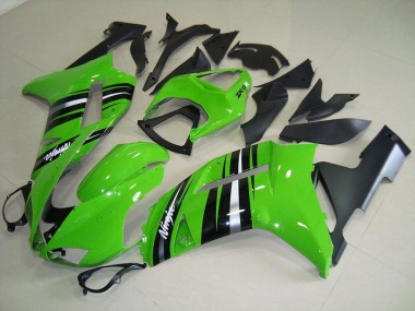 07-08 Vert et Argent Bande Kawasaki ZX6R Carénage Moto