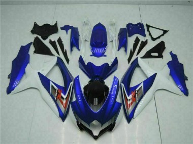 08-10 Bleu Blanc Suzuki GSXR 600/750 Kit Carénages Motos