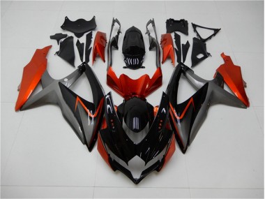 08-10 Noir Orange Gris Suzuki GSXR 600/750 Carénage Moto