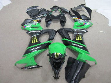 08-10 Noir Vert Monster Kawasaki ZX10R Carénage Moto