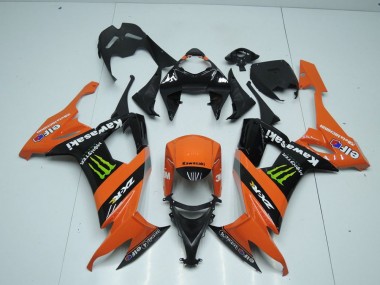 08-10 Orange Monster Kawasaki ZX10R Carénage Moto