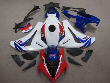 08-11 Blanc Bleu Rouge HRC Honda CBR1000RR Carénages Moto