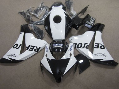 08-11 Blanc Noir Repsol Honda CBR1000RR Carénage Moto