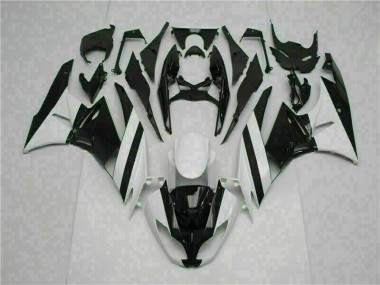 09-12 Blanc Noir Kawasaki ZX6R Carénage Moto