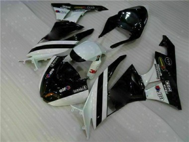 09-12 Noir Blanc 3M Touch4 Kawasaki ZX6R Carénages Moto