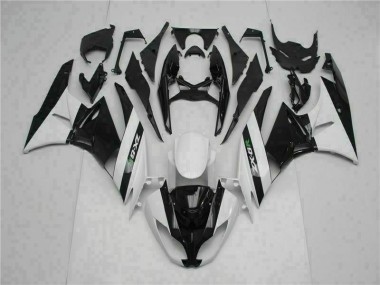 09-12 Noir Blanc Kawasaki ZX6R Carénage Moto