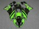 09-12 Noir Vert 3M Touch4 Kawasaki ZX6R Carénage Moto