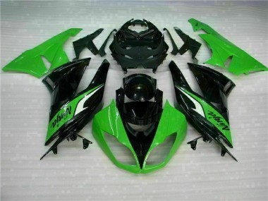 09-12 Noir Vert Kawasaki ZX6R Carrosserie Moto