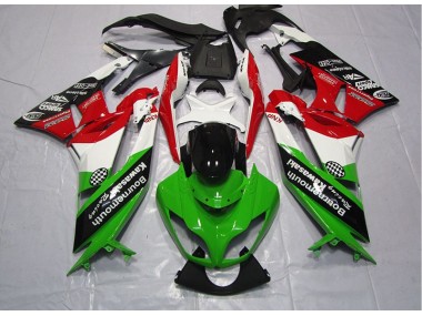 09-12 Vert Rouge Kawasaki ZX6R Carénage Moto