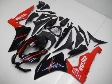 09-15 Noir Rouge Aprilia RSV4 Carénages Moto