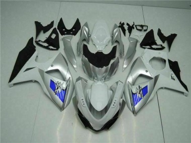 09-16 Argent Blanc Suzuki GSXR 1000 Carénage Moto