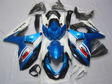 09-16 Bleu Blanc Suzuki GSXR 1000 Carénages Moto