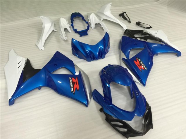 09-16 Bleu Blanc Suzuki GSXR 1000 Kit Carénages Motos & Plastique