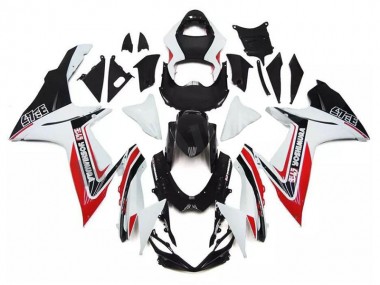 11-21 Blanc Rouge Noir Suzuki GSXR 600/750 Carénage Moto