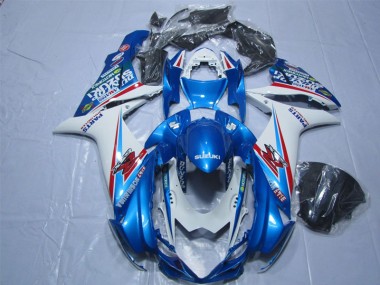 11-21 Bleu Blanc Suzuki GSXR 600 Carénage Moto