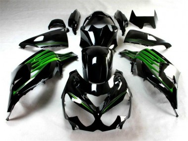 12-21 Noir Vert Kawasaki ZX14R ZZR1400 Carénage Moto