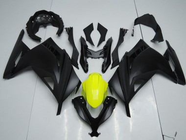 13-16 Noir Jaune Kawasaki ZX300R Carénage Moto