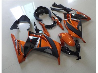 13-16 Noir Orange Kawasaki ZX300R Carénage Moto