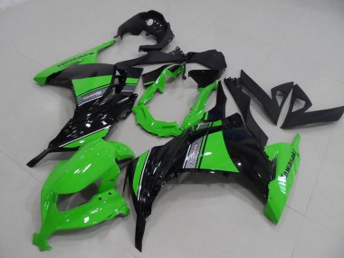 13-16 Noir Vert Kawasaki ZX300R Carénages Moto