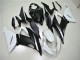 13-18 Blanc Noir Kawasaki ZX6R Carénages Moto